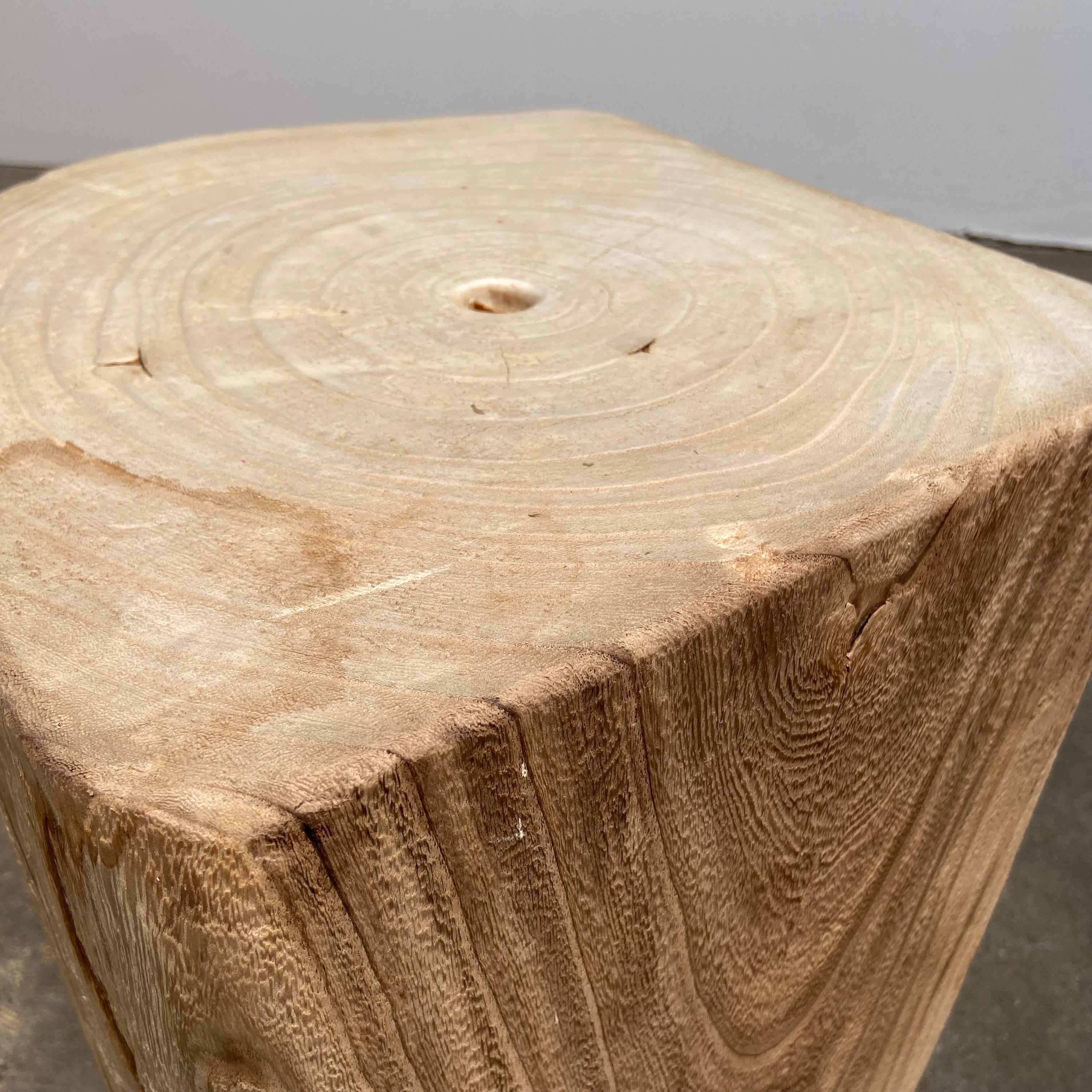 Natural Wood Stump Side Table or Stool 4