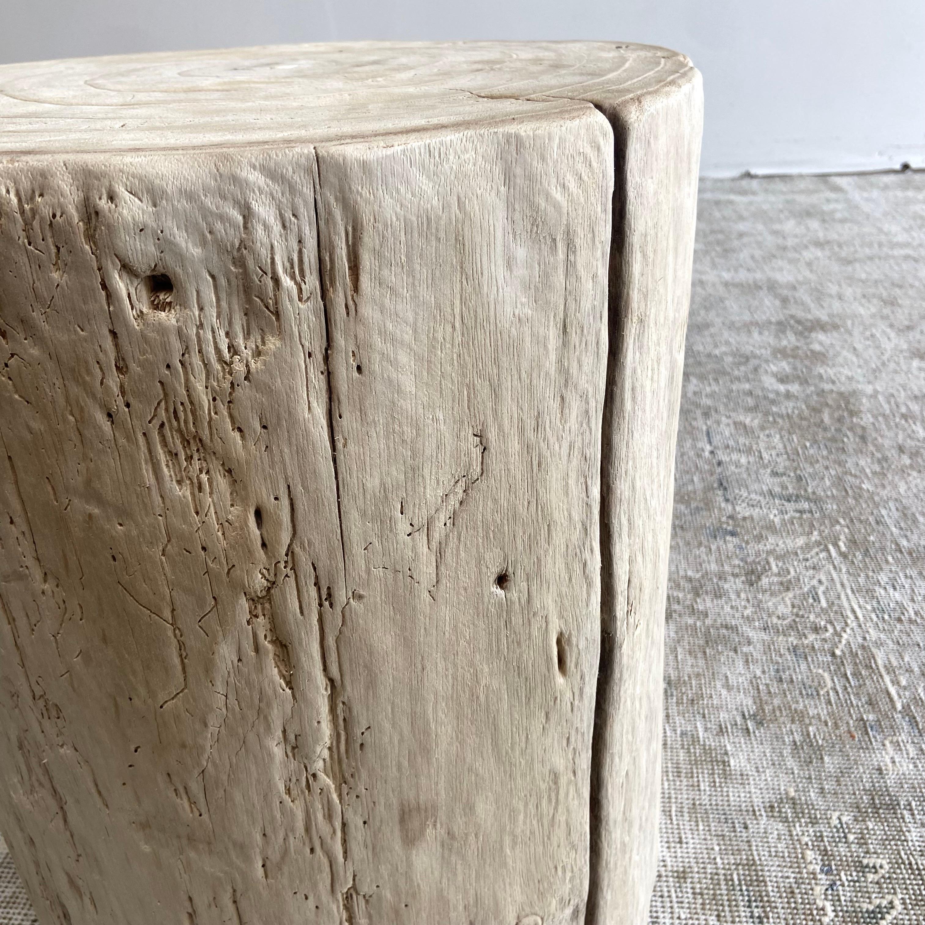 Natural Wood Stump Side Table or Stool 4