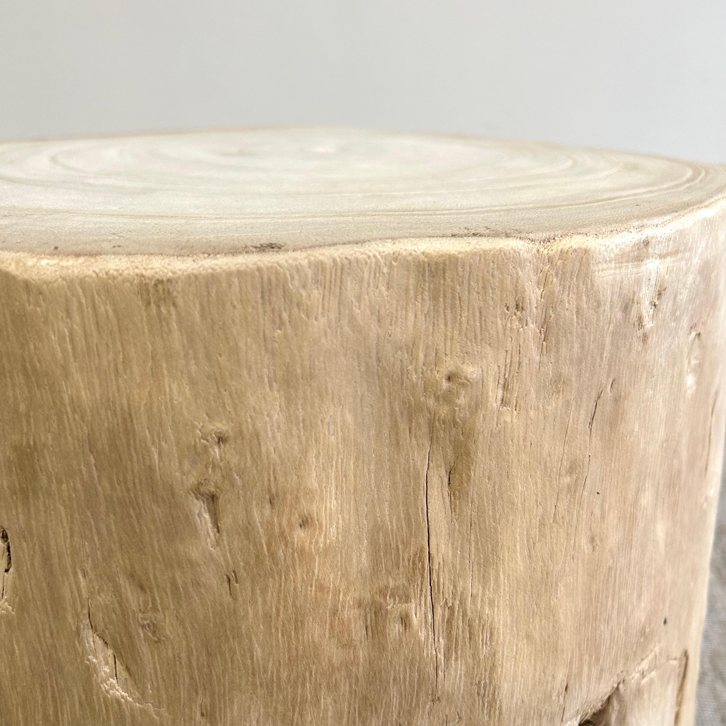 Natural Wood Stump Side Table or Stool For Sale 5