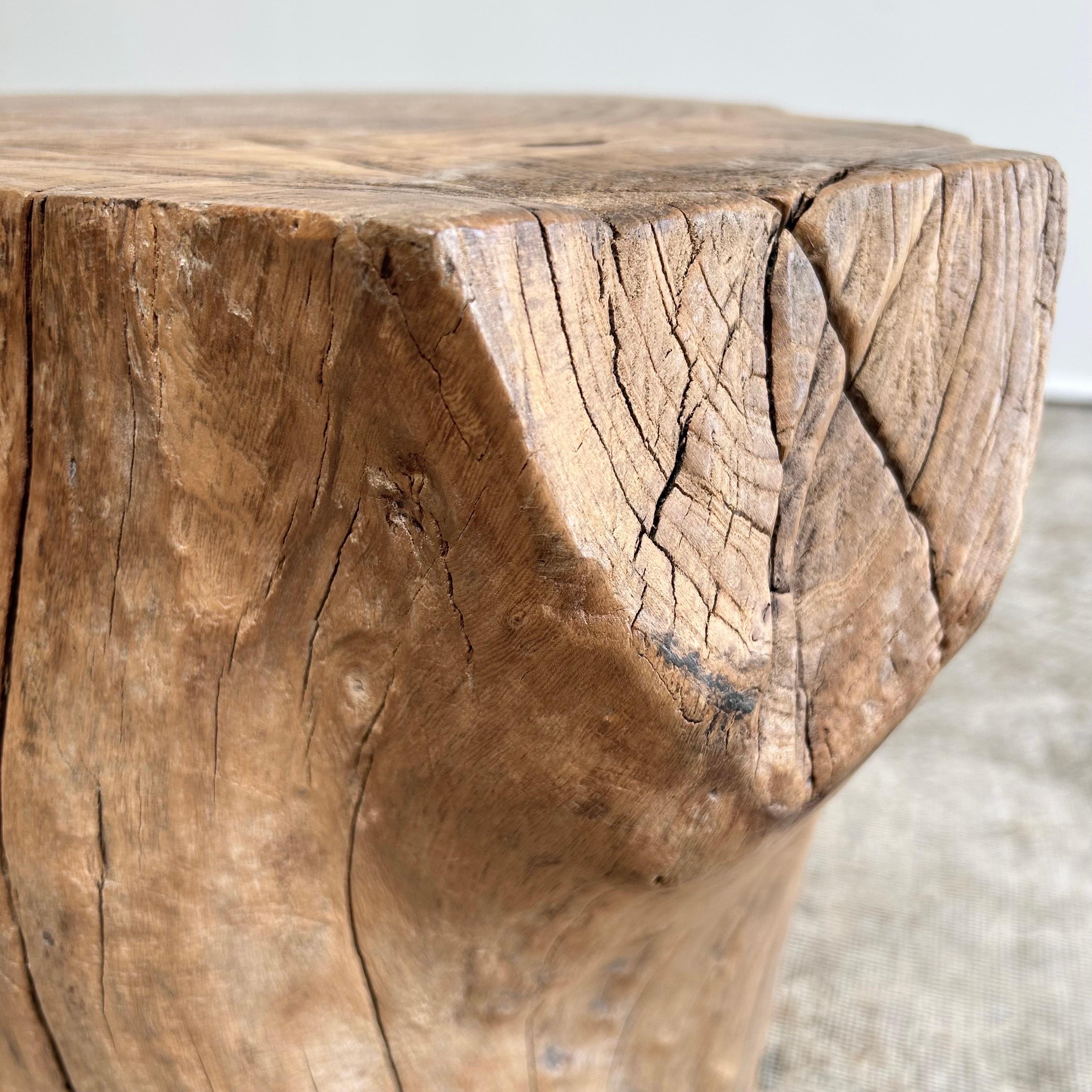Natural Wood Stump Side Table or Stool 4
