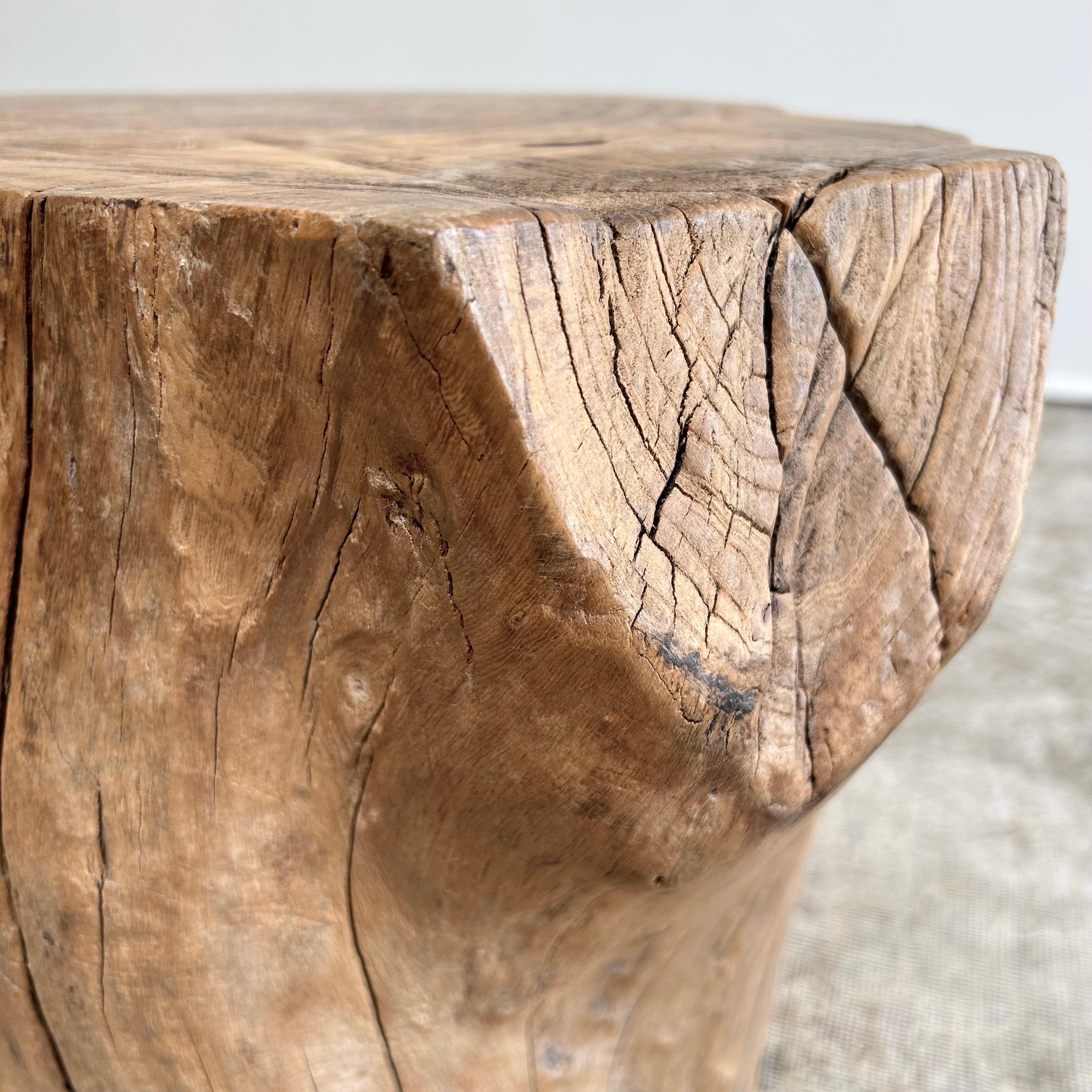 Natural Wood Stump Side Table or Stool 4