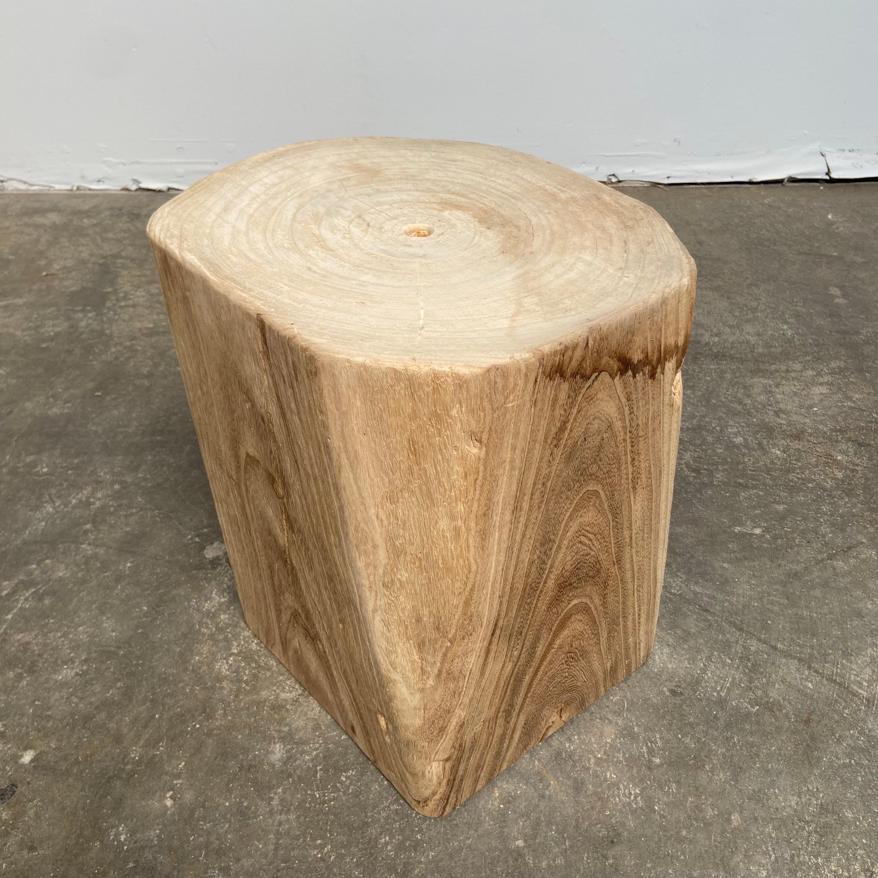 Natural Wood Stump Side Table or Stool 5