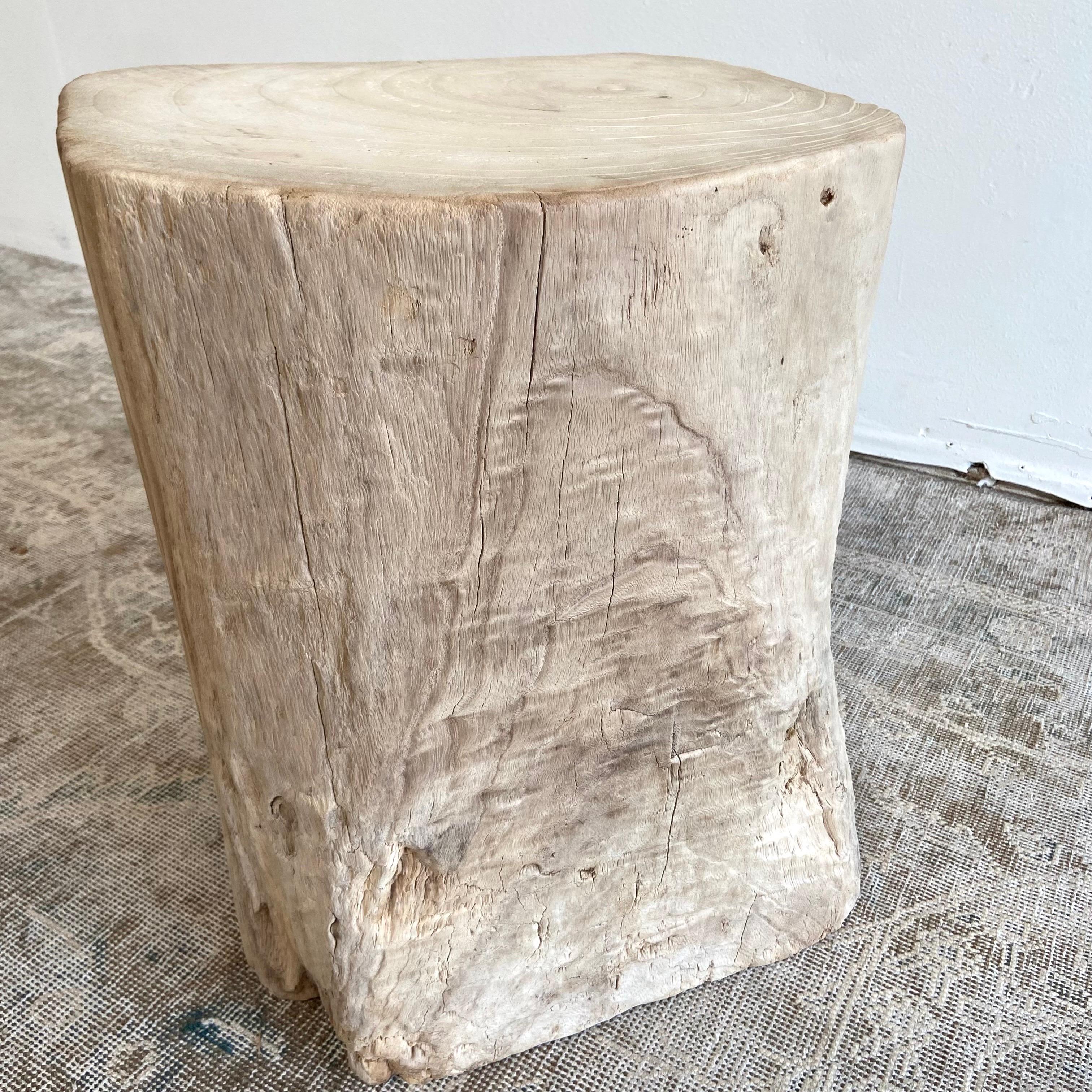 Natural Wood Stump Side Table or Stool 7