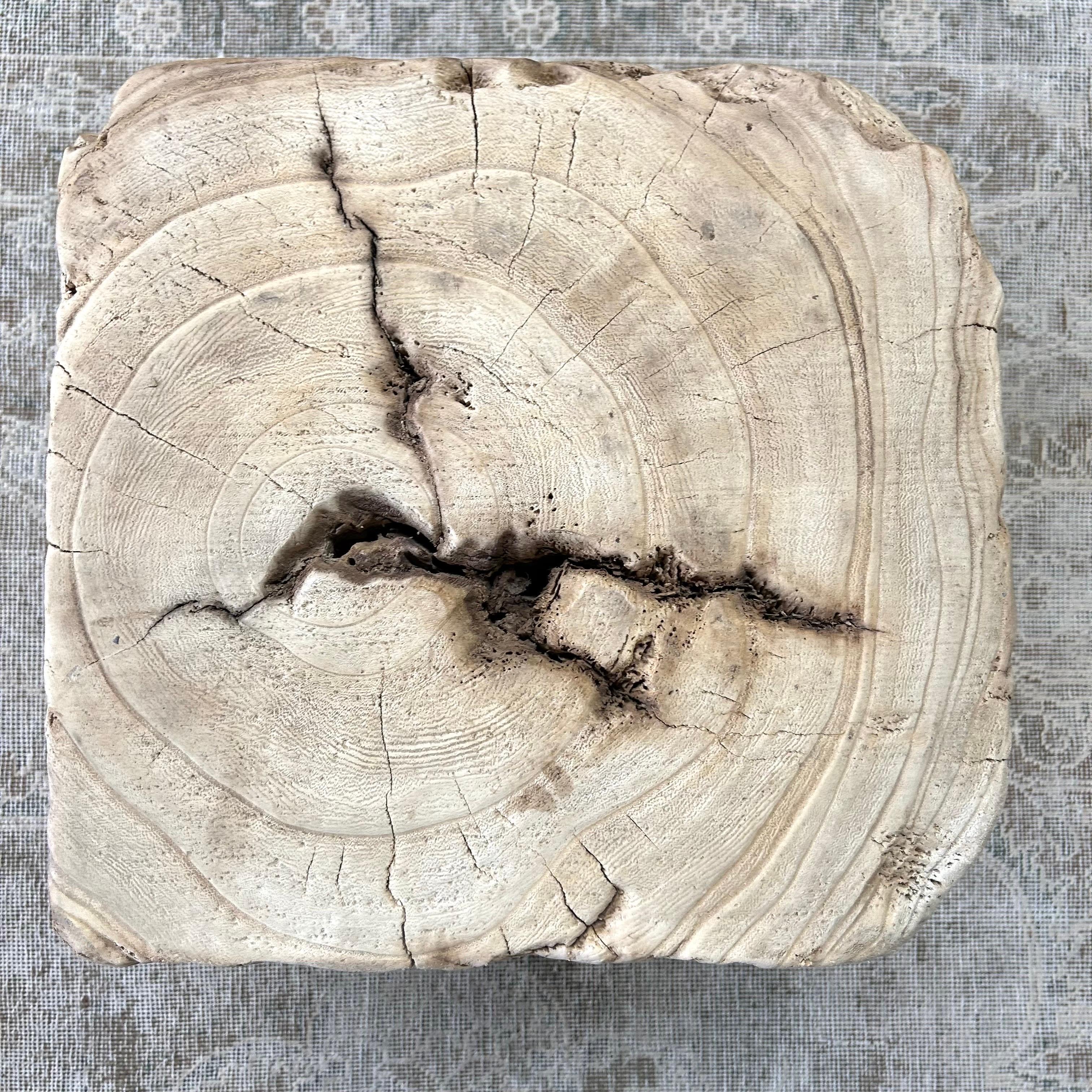 Natural Wood Stump Side Table or Stool 7