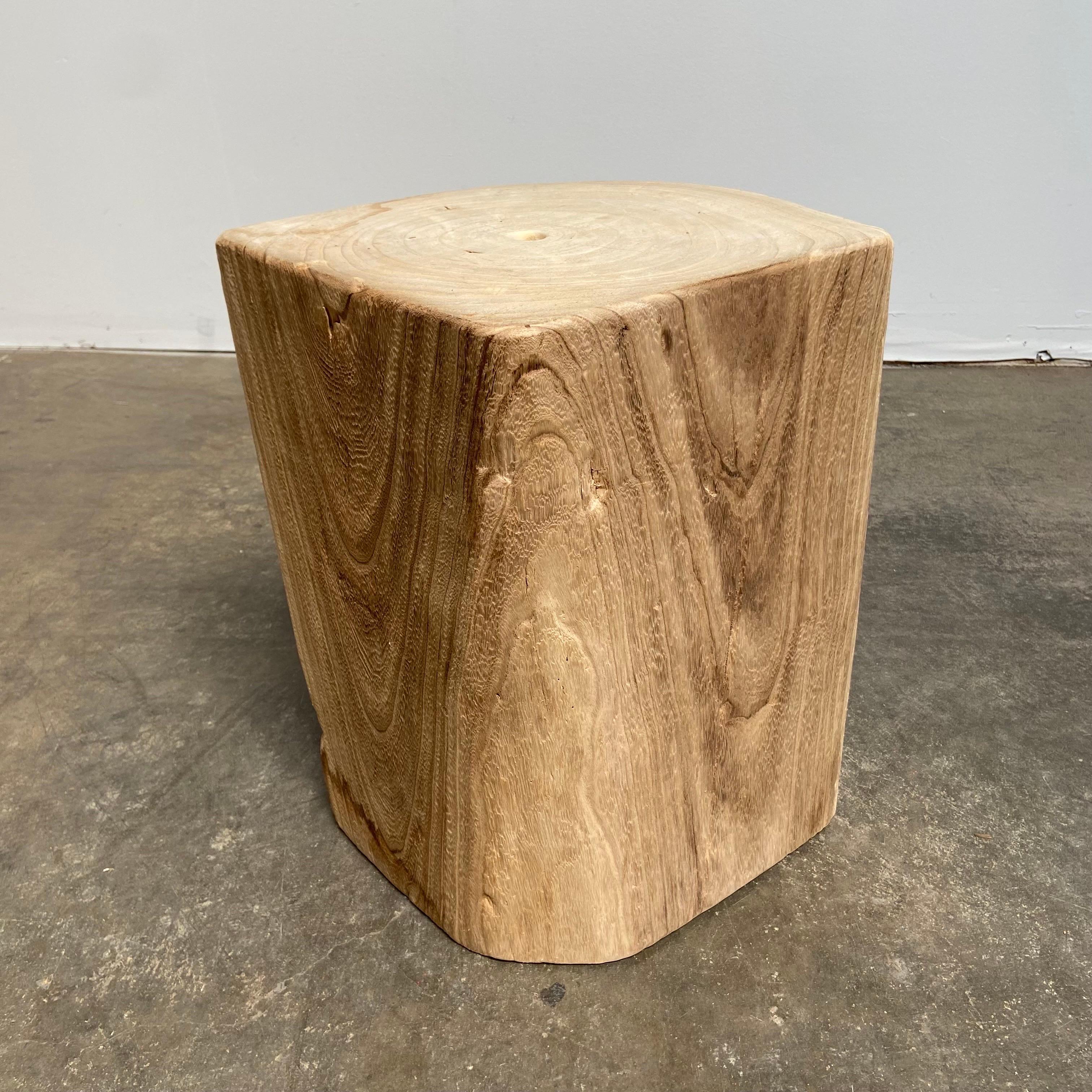 Natural Wood Stump Side Table or Stool 8