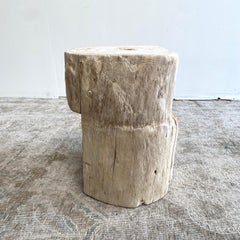 Natural Wood Stump Side Table or Stool