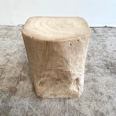 Natural Wood Stump Side Table or Stool