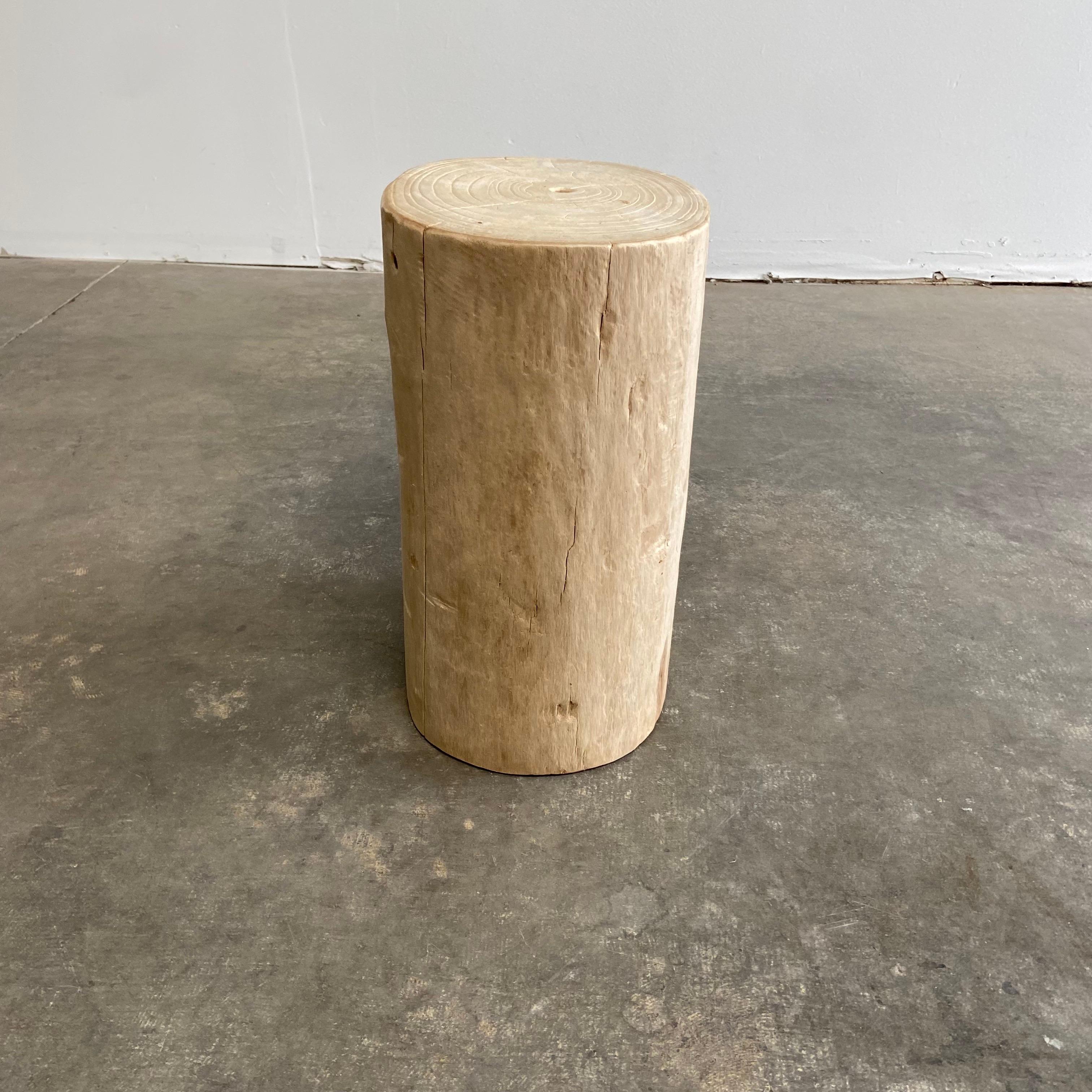 Natural Wood Stump Side Table or Stool In New Condition In Old Town Orange, CA