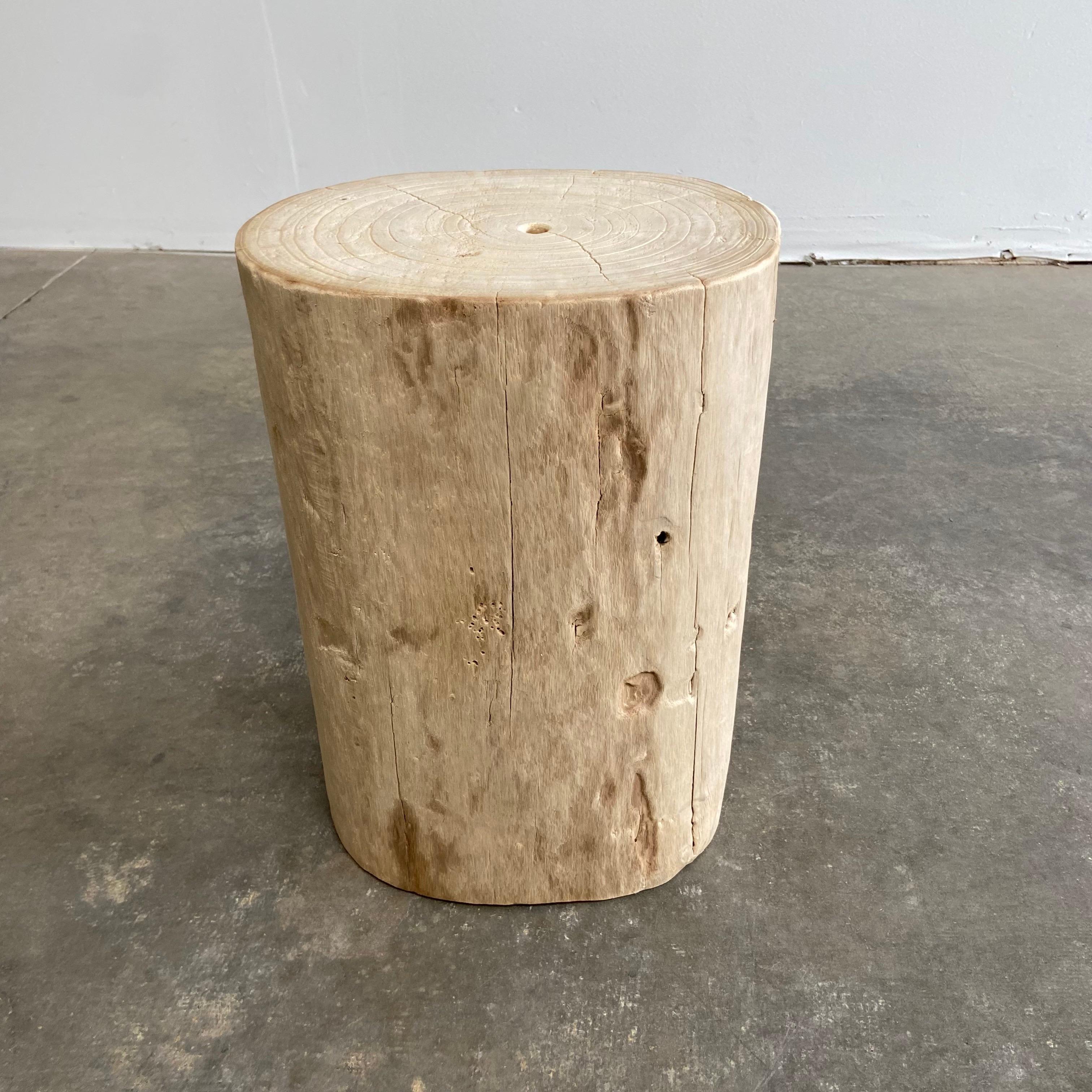 Natural Wood Stump Side Table or Stool 1