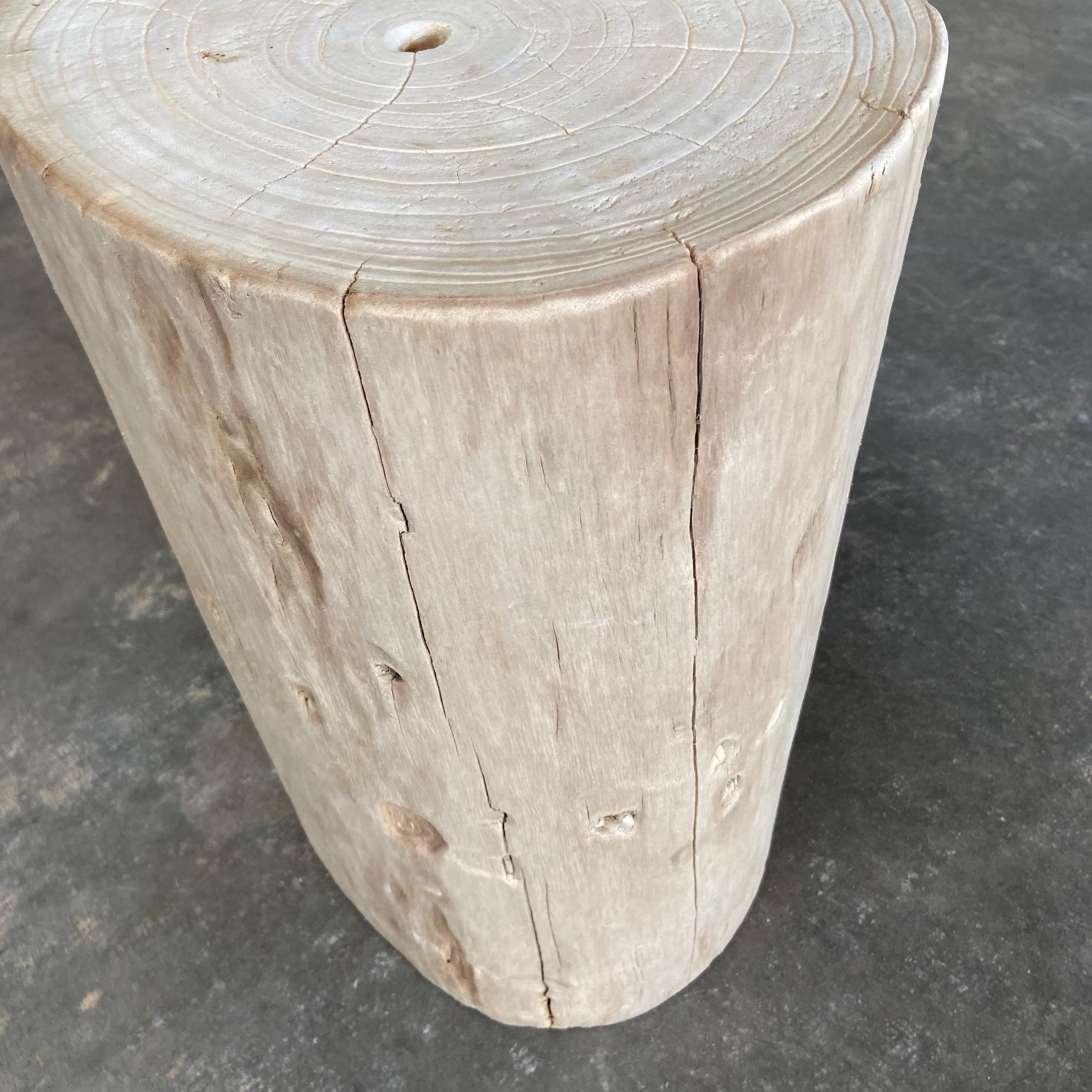 Natural Wood Stump Side Table or Stool 2