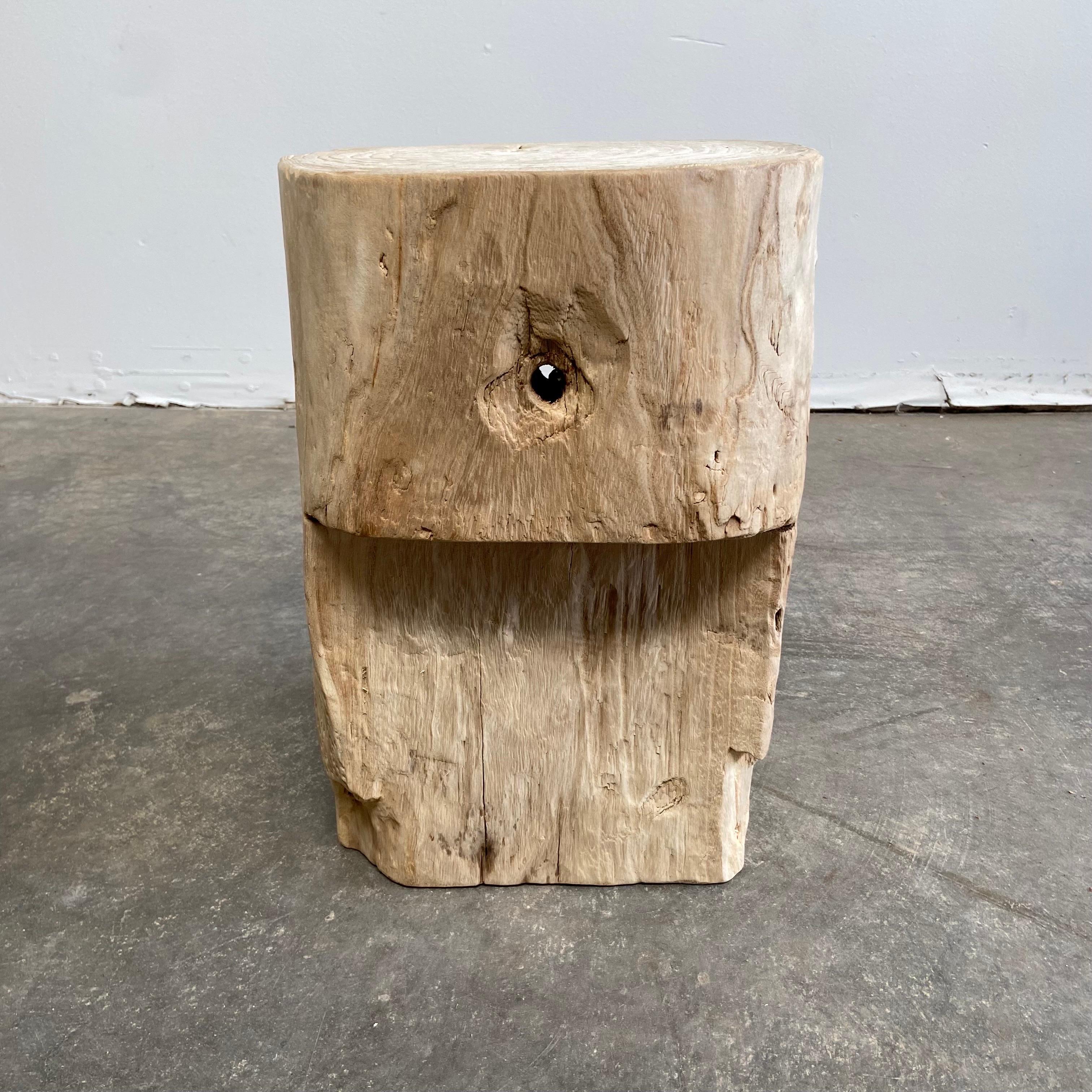 Natural Wood Stump Side Table or Stool 1