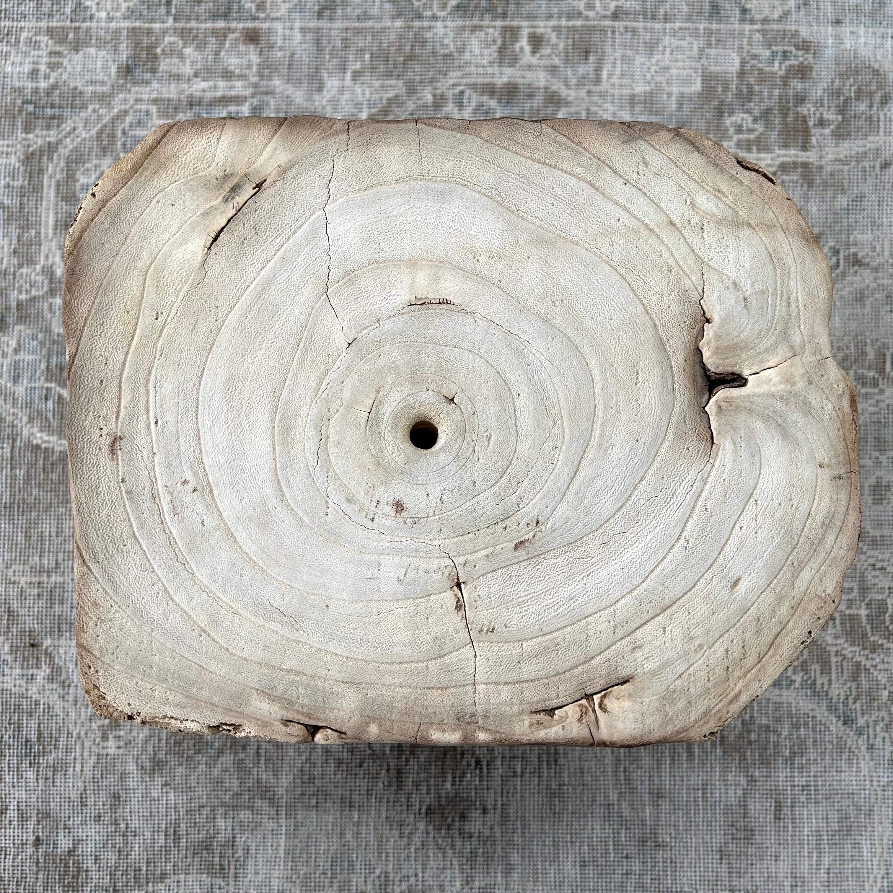 Natural Wood Stump Side Table or Stool For Sale 1