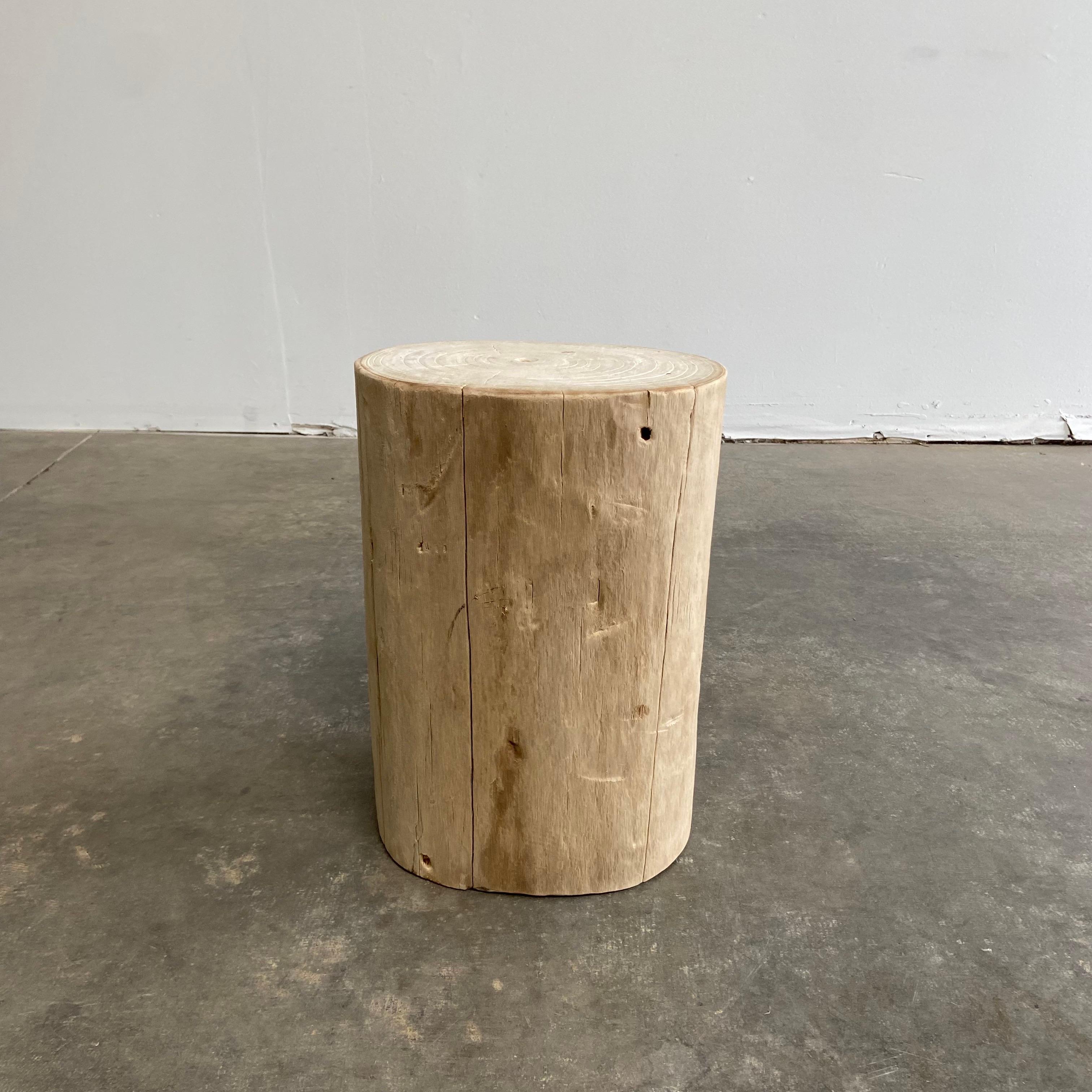 Natural Wood Stump Side Table or Stool 3