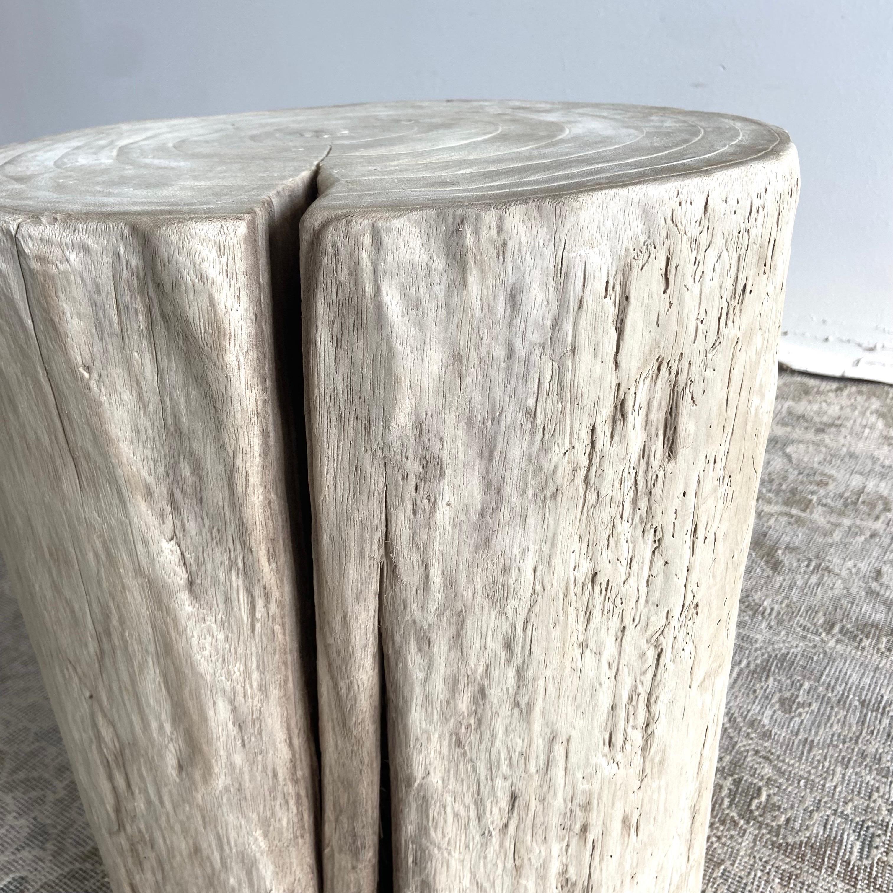 Natural Wood Stump Side Table or Stool 1