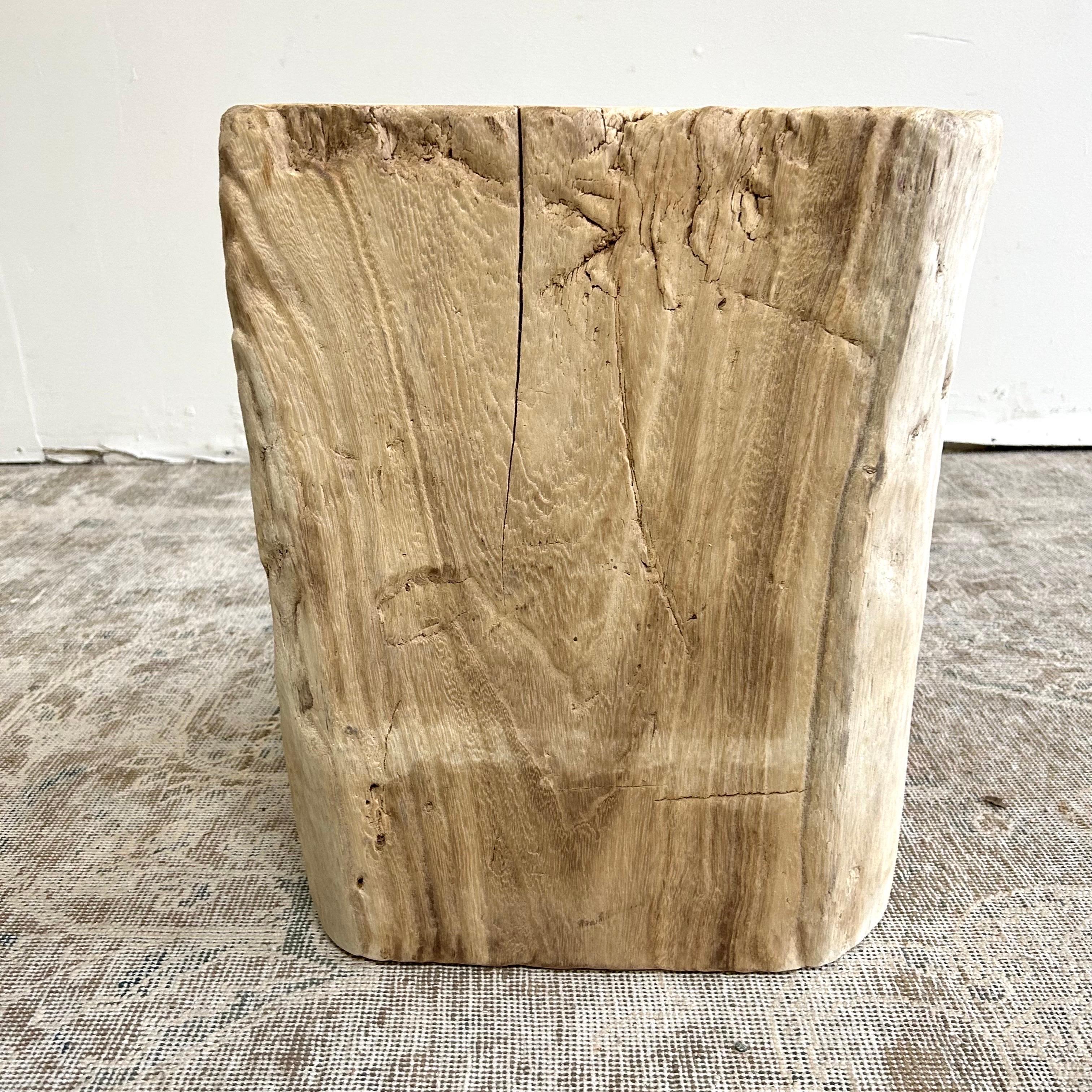 Natural Wood Stump Side Table or Stool 2