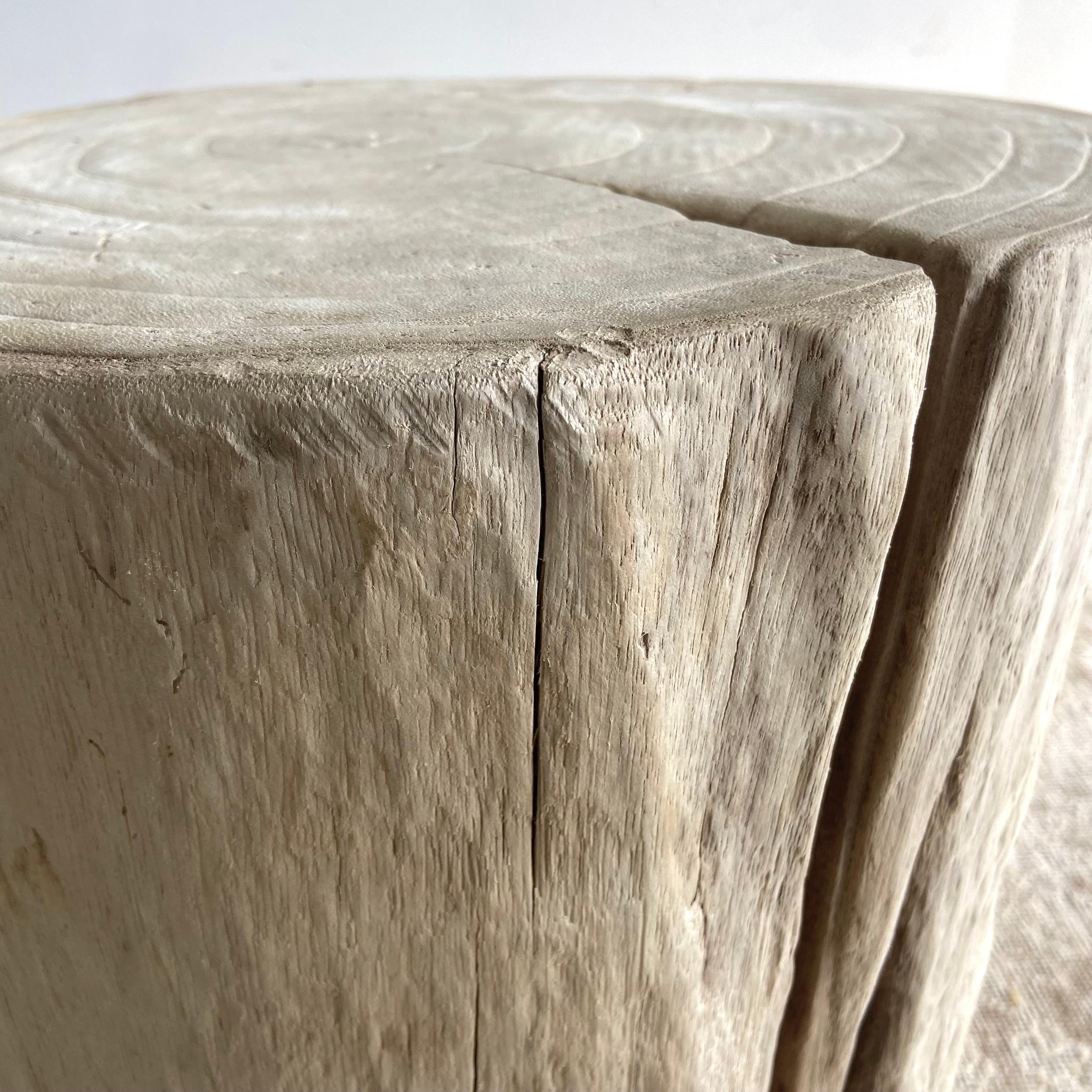 Natural Wood Stump Side Table or Stool 2