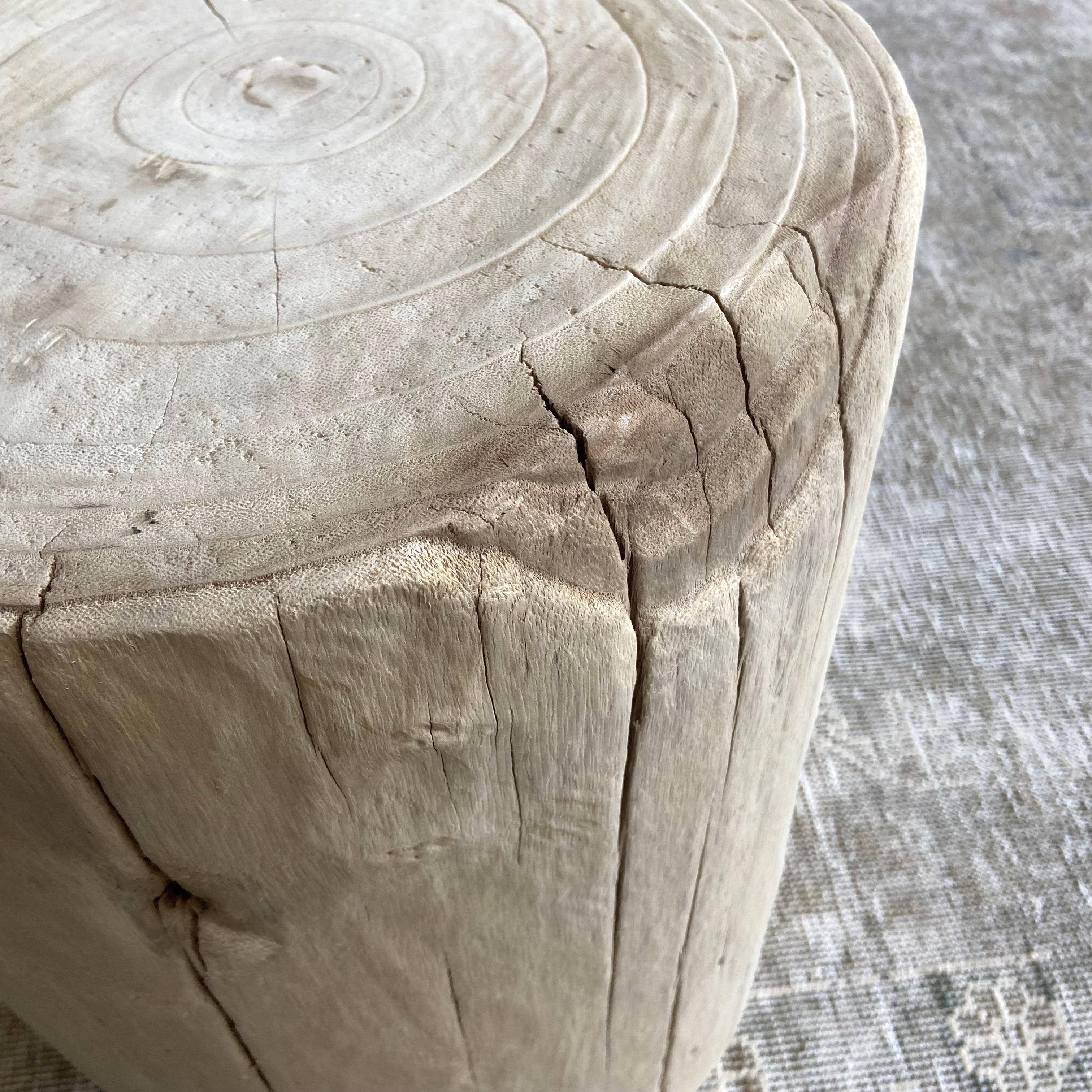 Natural Wood Stump Side Table or Stool 3