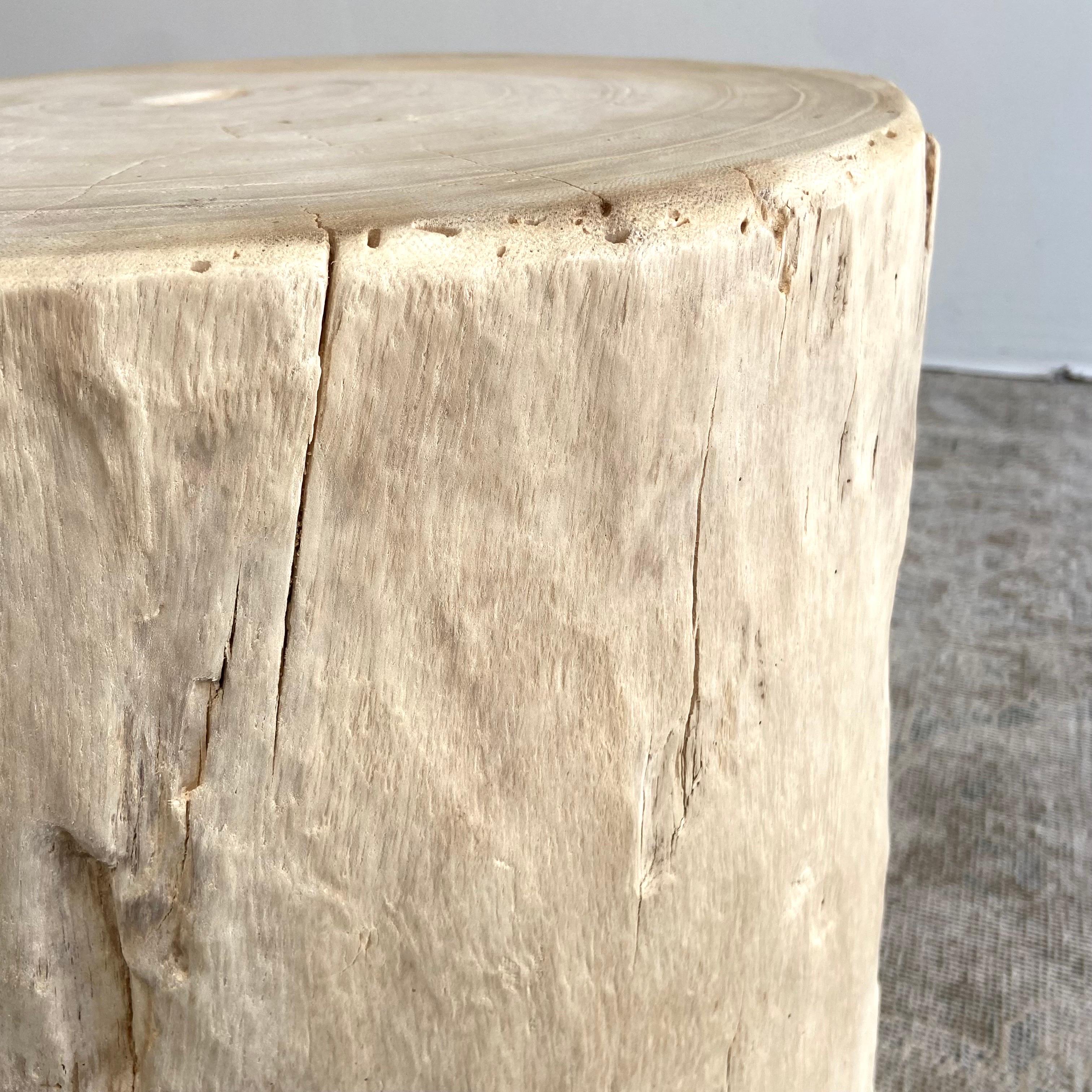 Natural Wood Stump Side Table or Stool 3