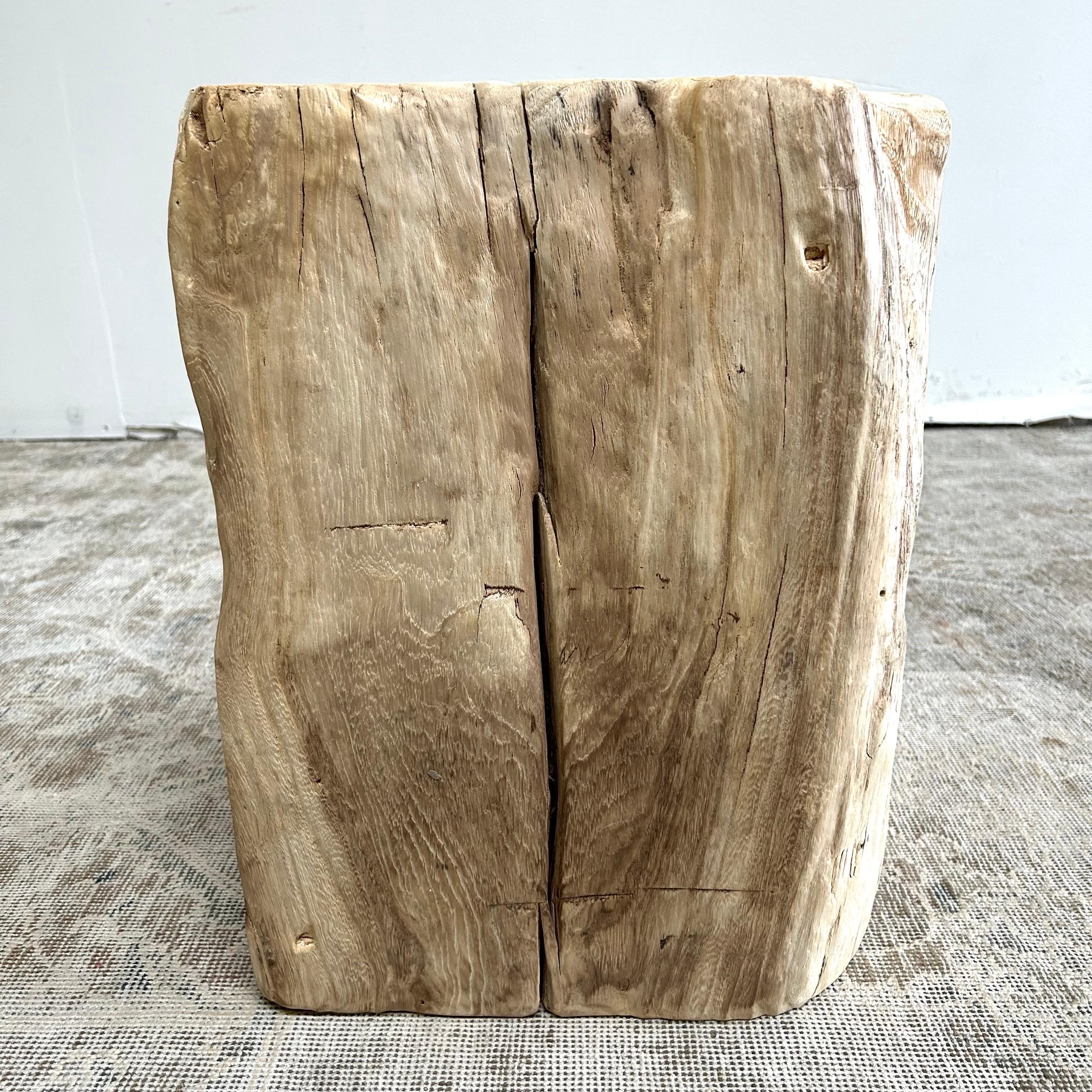 Natural Wood Stump Side Table or Stool 4