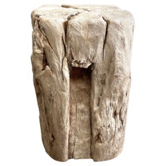 Natural Wood Stump Side Table or Stool