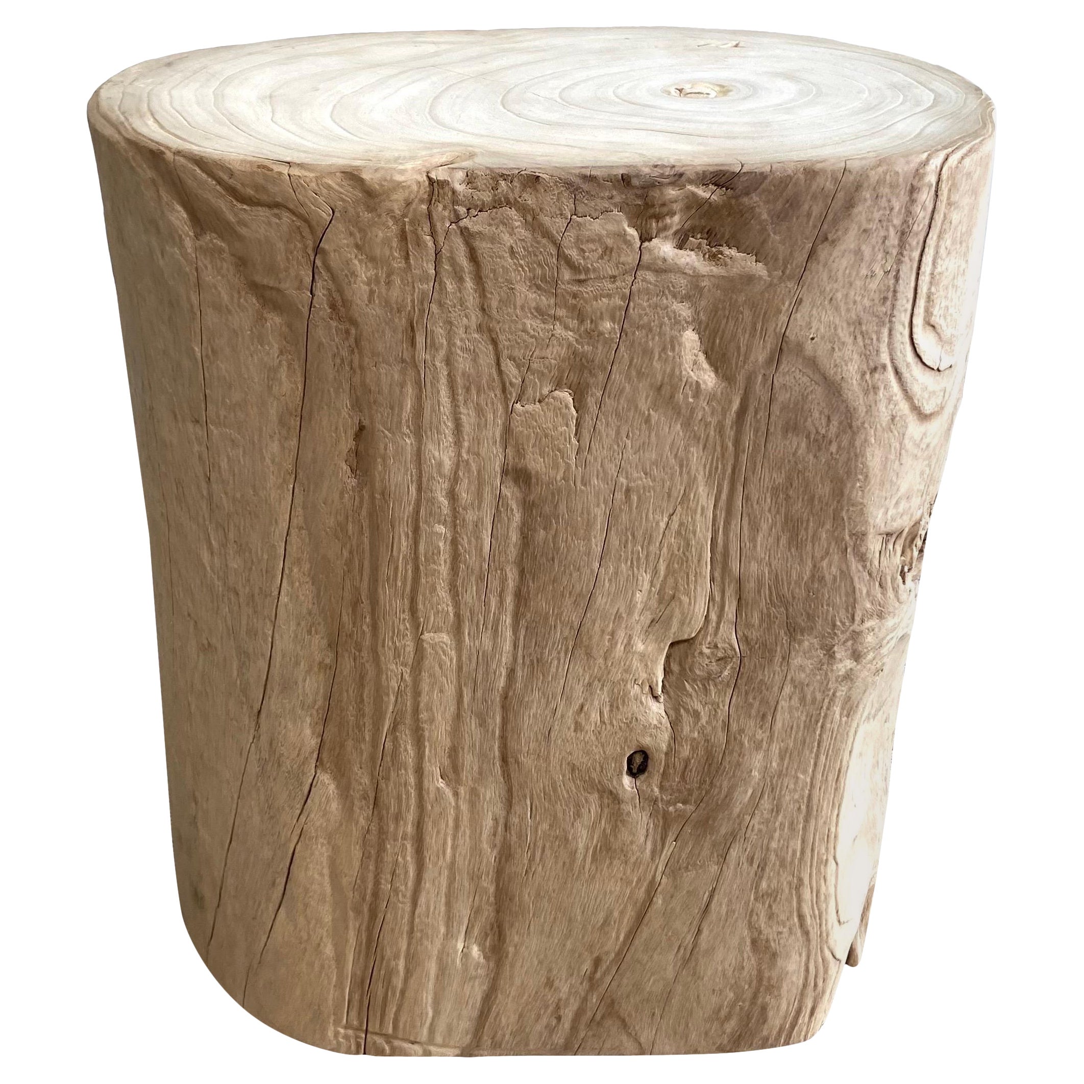 Natural Wood Stump Side Table or Stool