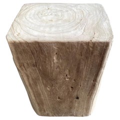 Natural Wood Stump Side Table or Stool