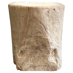 Natural Wood Stump Side Table or Stool