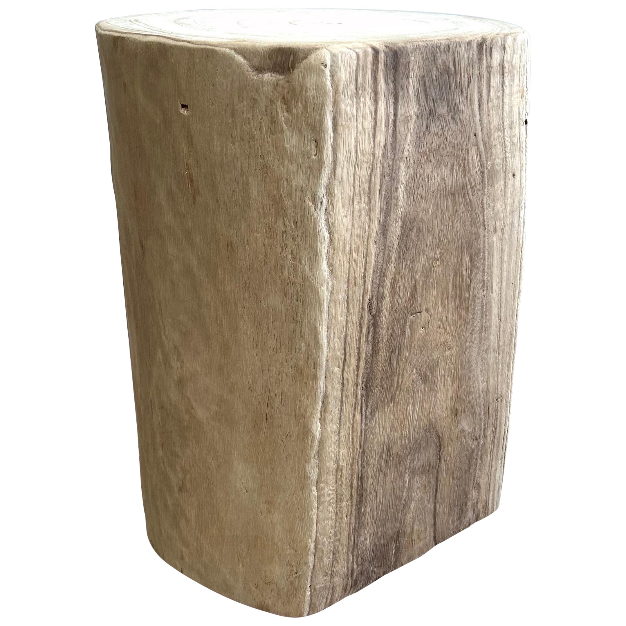 Natural Wood Stump Side Table or Stool