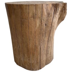 Natural Wood Stump Side Table or Stool