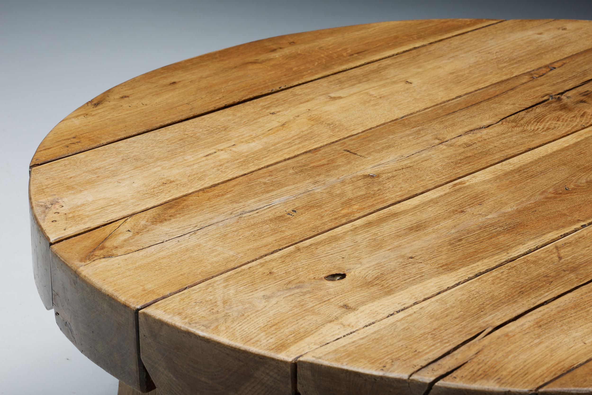 Natural Wooden Coffee Table, France, 1950s In Excellent Condition For Sale In Antwerp, BE