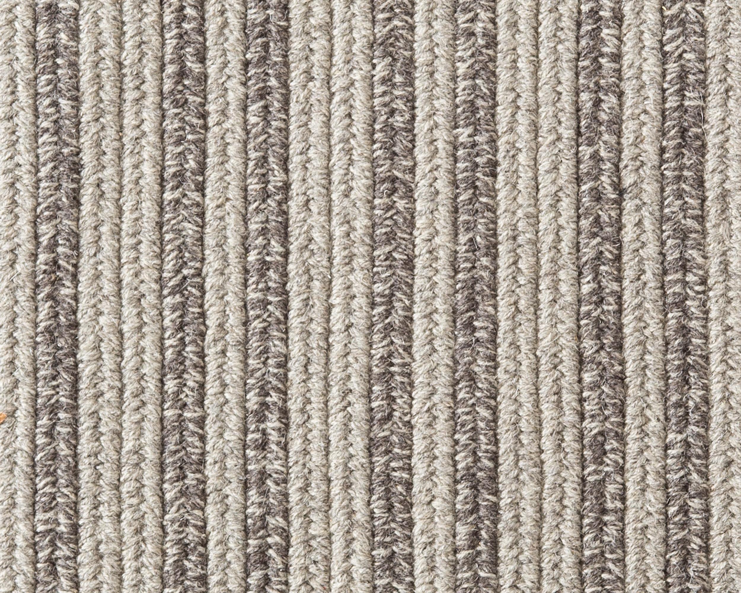Natural Woven Wool Rug in Light Grey is Custom Crafted in USA, Reversible, Cayo In New Condition For Sale In Milton, MA