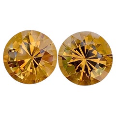 Natural Yellow Citrine Pair Gemstone 13.16 Carat – Golden Yellow Loose Citrine