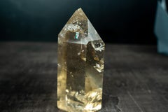 Natural Yellow Citrine Quartz Crystal Generator Point