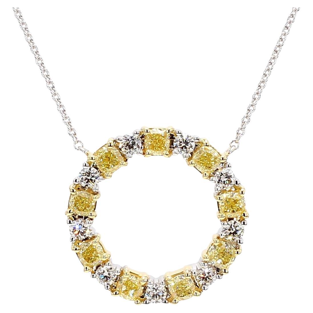 Colgante de gota de oro amarillo natural y diamante blanco de 2.25 quilates TW