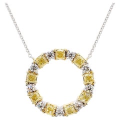 Colgante de gota de oro amarillo natural y diamante blanco de 2.25 quilates TW
