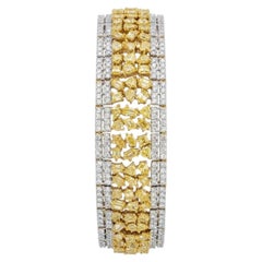 Natural Diamond Bracelet in 18k Yellow Gold