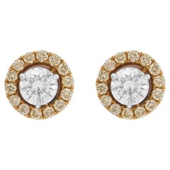 Natural Yellow Diamond Earrings made in 18K Gold
