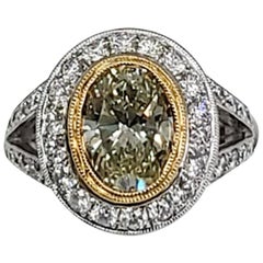 Natural Yellow Diamond Fashion Ring