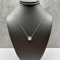 Natural Yellow Diamond Pendant Necklace 14K Gold 0.67ctw Adjustable 16 to 18in