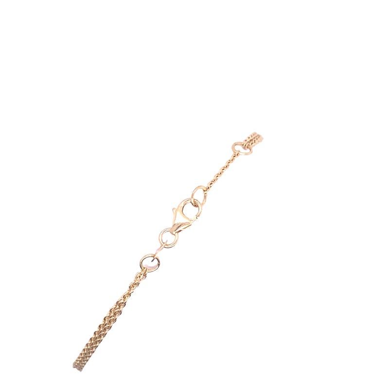Round Cut Natural Yellow Diamonds Bar Bracelet in 14ct Yellow Gold For Sale