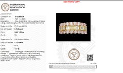 Natural Yellow & Pink Color Diamond Band Ring in 18K Solid Gold (Certified)