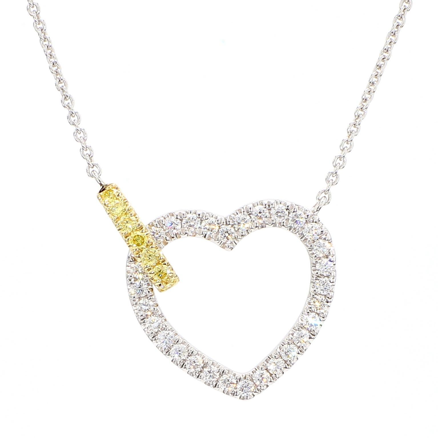 Contemporaneo Collana in oro giallo naturale con diamanti bianchi e tondi da 41 carati TW in vendita