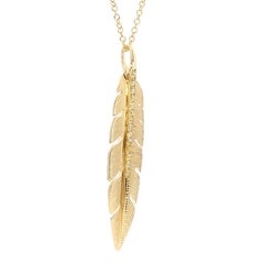 Natural Yellow Round Diamond 0.14 Carat TW Gold Necklace