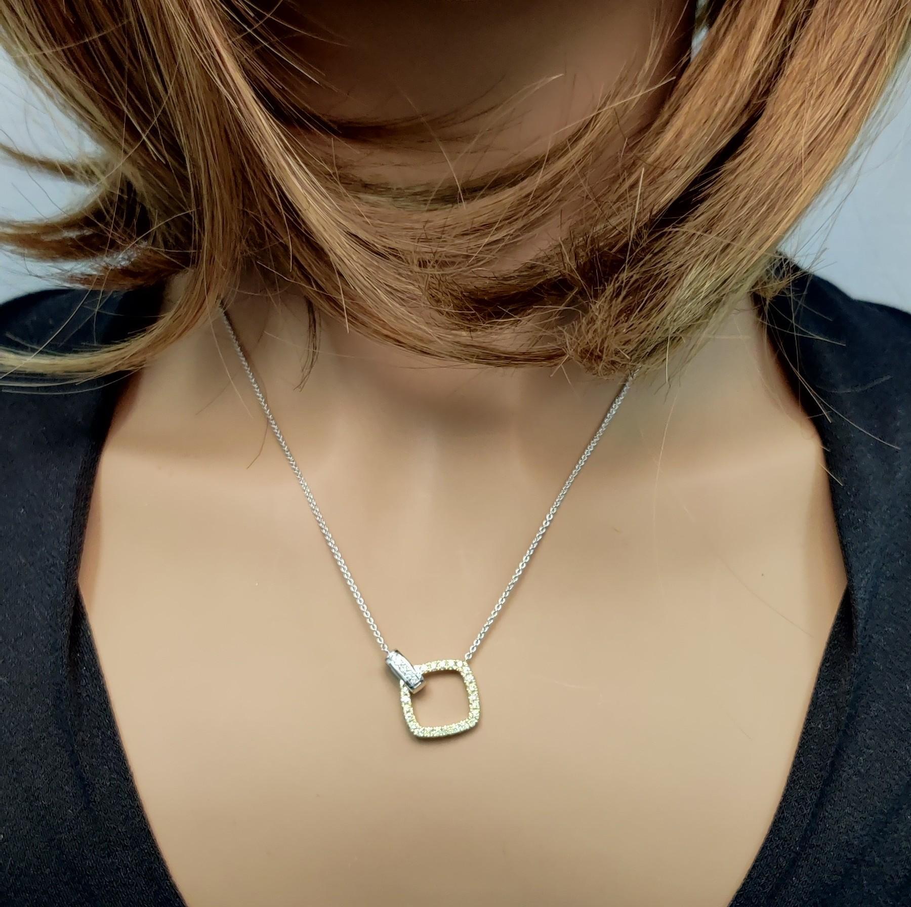 Collier goutte en or jaune naturel de 0,29 carat poids total Neuf - En vente à New York, NY