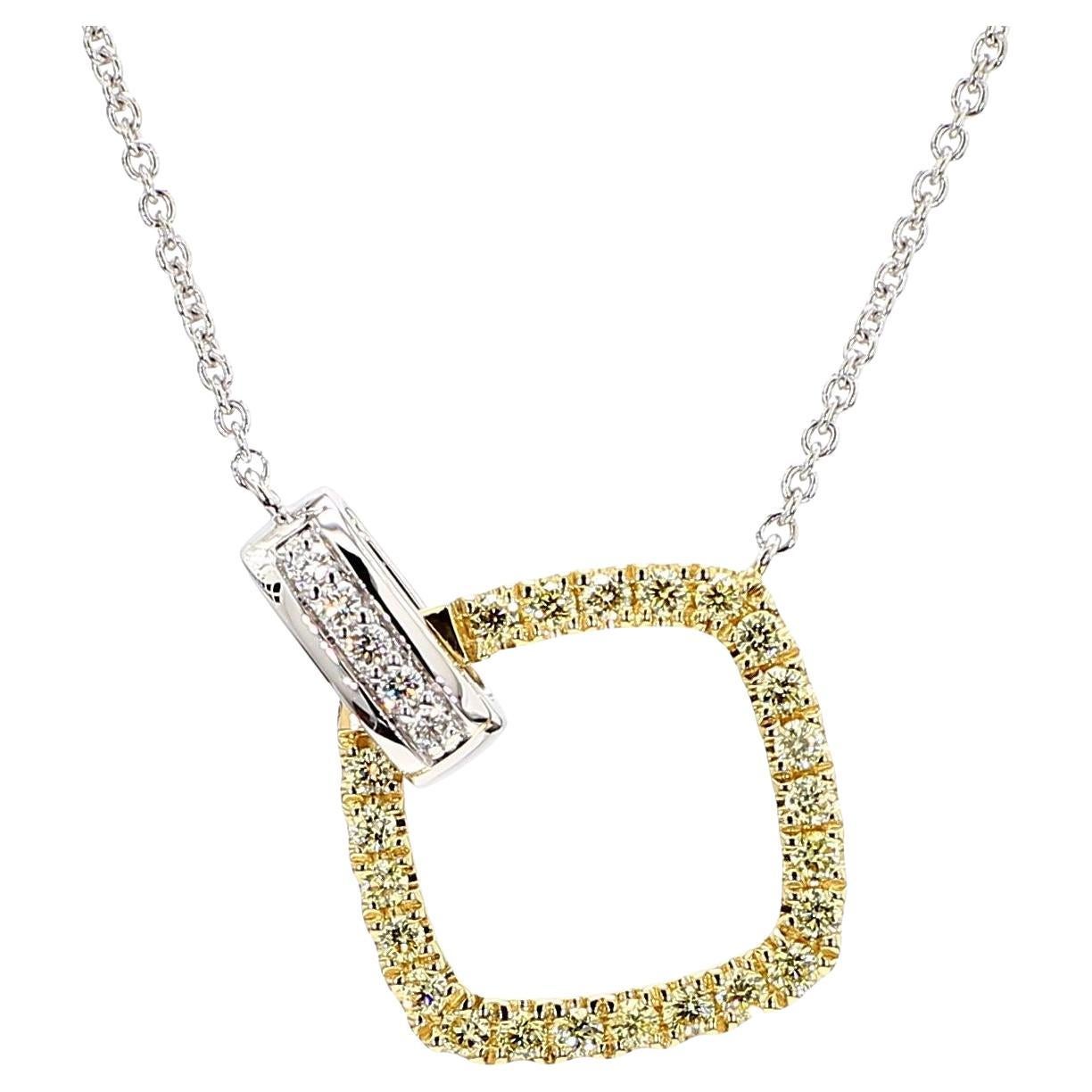 Collier goutte en or jaune naturel de 0,29 carat poids total