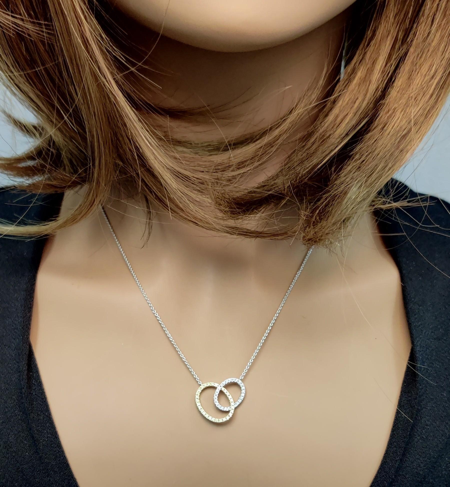 Collier goutte en or jaune naturel de 0,32 carat poids total Neuf - En vente à New York, NY