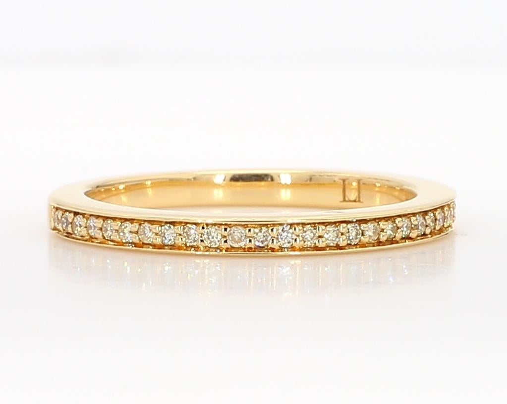 Contemporain Bracelet éternité en or jaune avec diamant rond naturel de 16 carat TW en vente
