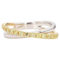 Diamante redondo amarillo natural 47 quilates TW Alianza de oro