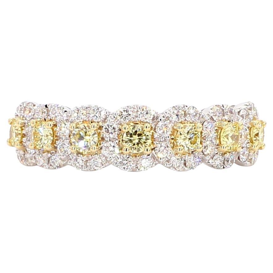 Diamante redondo amarillo natural 86 quilates TW Alianza de oro