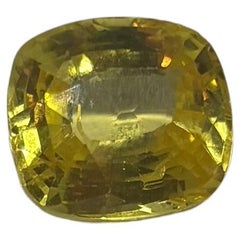 Natural yellow sapphire unheated certified  10.06cts carats